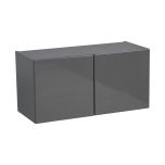 24" x 18" Wall Cabinet-Double Door-with Grey Gloss door