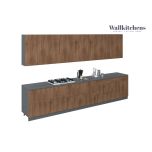 Kitchen Signature Collection Natural Teak Color Base Size 13Ft Wide