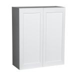 27" x 36" Wall Cabinet-Double Door-with Shaker White Matte door