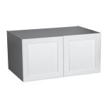 24" x 15" Wall Cabinet-Double Door-with Shaker White Matte door