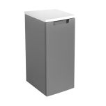 Side Vanity Cabinet Delux Collection Gray Matt Color 12" - Left