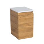 Side Vanity Cabinet WAVE Collection Teak Natural Color"