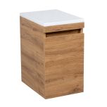 Side Vanity Cabinet NIAGARA Collection Teak Natural Color 12"