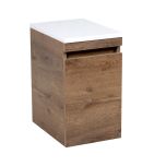 Side Vanity Cabinet NIAGARA Collection Rosewood Color 12"