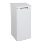 Side Vanity Cabinet Delux Collection White High Gloss Color 12" - Left