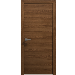 Interior Solid French Door 18 x 80 inches | Ego 5000 Cognac Oak | Single Regular Panel Frame Handle | Bathroom Bedroom Modern Doors