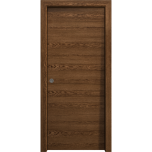 Sliding Pocket Door 18 x 84 inches | Ego 5000 Cognac Oak | Kit Rail Hardware | Solid Wood Interior Bedroom Modern Doors