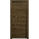 Sliding Pocket Door 18 x 84 inches | Ego 5000 Marble Oak | Kit Rail Hardware | Solid Wood Interior Bedroom Modern Doors