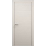 Interior Solid French Door 18 x 80 inches | Ego 5000 Painted White Oak | Single Regular Panel Frame Handle | Bathroom Bedroom Modern Doors