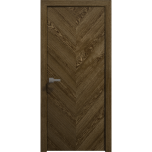 Interior Solid French Door 18 x 80 inches | Ego 5005 Marble Oak | Single Regular Panel Frame Handle | Bathroom Bedroom Modern Doors