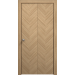 Sliding Closet Bi-fold Doors 36 x 80 inches | Ego 5005 Natural Oak | Sturdy Tracks Moldings Trims Hardware Set | Wood Solid Bedroom Wardrobe Doors