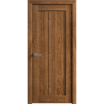 Interior Solid French Door 18 x 80 inches | Ego 5006 Cognac Oak | Single Regular Panel Frame Handle | Bathroom Bedroom Modern Doors