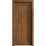 Sliding Pocket Door 18 x 84 inches | Ego 5006 Cognac Oak | Kit Rail Hardware | Solid Wood Interior Bedroom Modern Doors