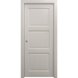 Sliding Pocket Door 18 x 84 inches | Ego 5010 Painted White Oak | Kit Rail Hardware | Solid Wood Interior Bedroom Modern Doors