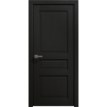 Interior Solid French Door 18 x 80 inches | Ego 5012 Painted Black Oak | Single Regular Panel Frame Handle | Bathroom Bedroom Modern Doors