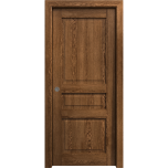 Sliding Pocket Door 18 x 84 inches | Ego 5012 Cognac Oak | Kit Rail Hardware | Solid Wood Interior Bedroom Modern Doors