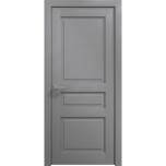 Interior Solid French Door 18 x 80 inches | Ego 5012 Painted Grey Oak | Single Regular Panel Frame Handle | Bathroom Bedroom Modern Doors