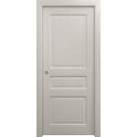 Sliding Pocket Door 18 x 84 inches | Ego 5012 Painted White Oak | Kit Rail Hardware | Solid Wood Interior Bedroom Modern Doors