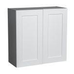 30" x 30" Wall Cabinet-Double Door-with Shaker White Matte door