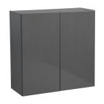 30" x 30" Wall Cabinet-Double Door-with Grey Gloss door