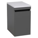 Side Vanity Cabinet NIAGARA Collection Gray Matt Color 12"