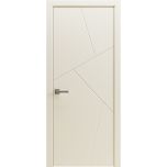 Modern Wood Interior Door with Hardware | Riviera 9008 Painted Creamy | Single Panel Frame Trims | Bathroom Bedroom Sturdy Doors - 16" x 78"