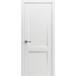 Modern Wood Interior Door with Hardware | Majestic 9011 Painted White | Single Panel Frame Trims | Bathroom Bedroom Sturdy Doors - 16" x 78"