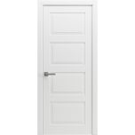 Modern Wood Interior Door with Hardware | Majestic 9012 Painted White | Single Panel Frame Trims | Bathroom Bedroom Sturdy Doors - 16" x 78"