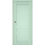 Sliding French Pocket Door | Veregio 7411 Oliva | Kit Trims Rail Hardware | Solid Wood Interior Bedroom Sturdy Doors