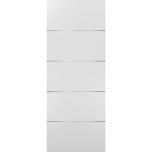 Slab Barn Door Panel | Planum 0020 White Silk | Sturdy Finished Flush Modern Doors | Pocket Closet Sliding