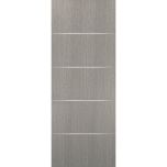 Slab Barn Door Panel | Planum 0020 Grey Oak | Sturdy Finished Flush Modern Doors | Pocket Closet Sliding