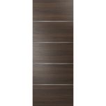 Slab Barn Door Panel | Planum 0020 Chocolate Ash | Sturdy Finished Flush Modern Doors | Pocket Closet Sliding