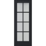 Slab Barn Door Panel | Veregio 7412 Antracite with Frosted Glass | Sturdy Finished Doors | Pocket Closet Sliding