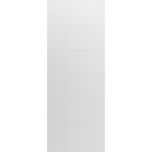 Slab Door Panel 18 x 80 inches / Mela 0716 Painted White / Modern Finished Doors / Pocket Closet Sliding Barn