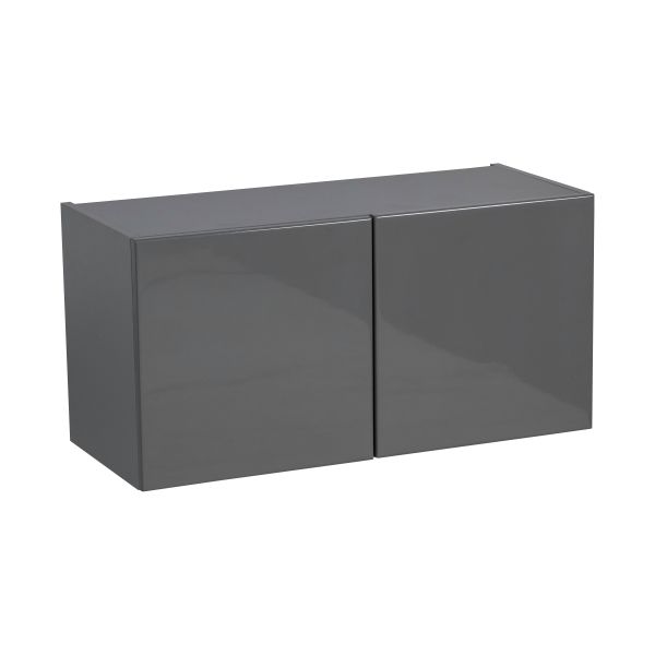 36" x 18" Wall Cabinet-Double Door-with Grey Gloss door