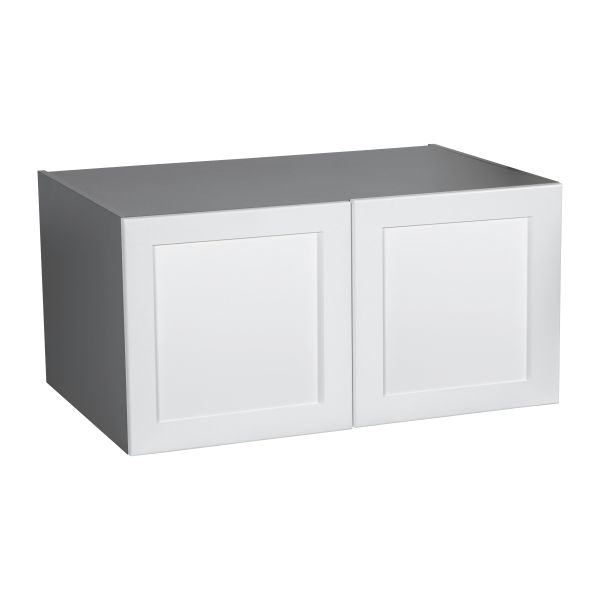 36" x 15" Wall Cabinet-Double Door-with Shaker White Matte door