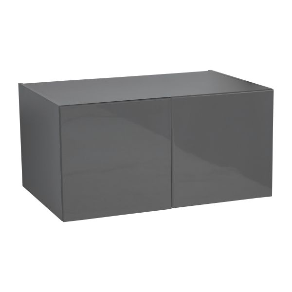 24" x 15" Wall Cabinet-Double Door-with Grey Gloss door