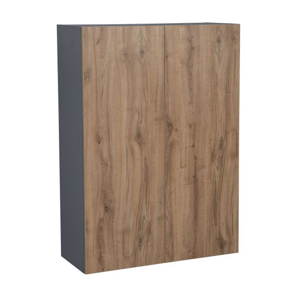 33" x 42" Wall Cabinet-Double Door-with Natural Teak door