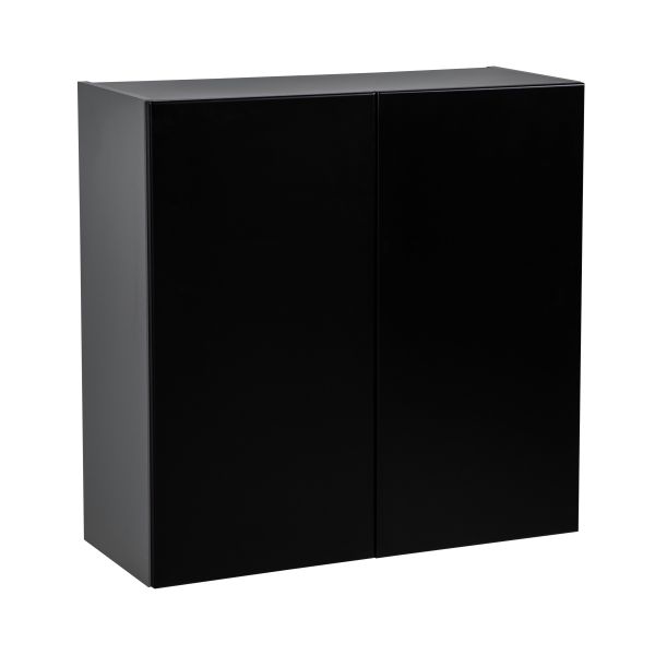 27" x 30" Wall Cabinet-Double Door-with Black Matte door