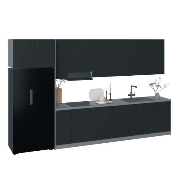 Kitchen Timekeeper Collection Black Color Base Size 13Ft Wide