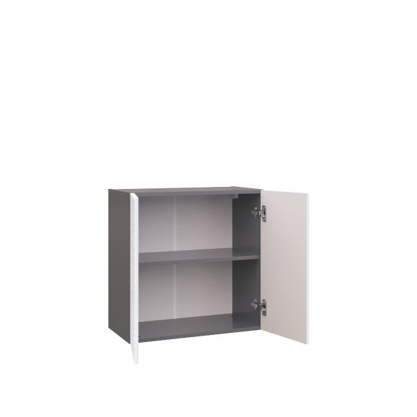 W2424-2 Wall Cabinet-Double Door-with White Gloss 3D door